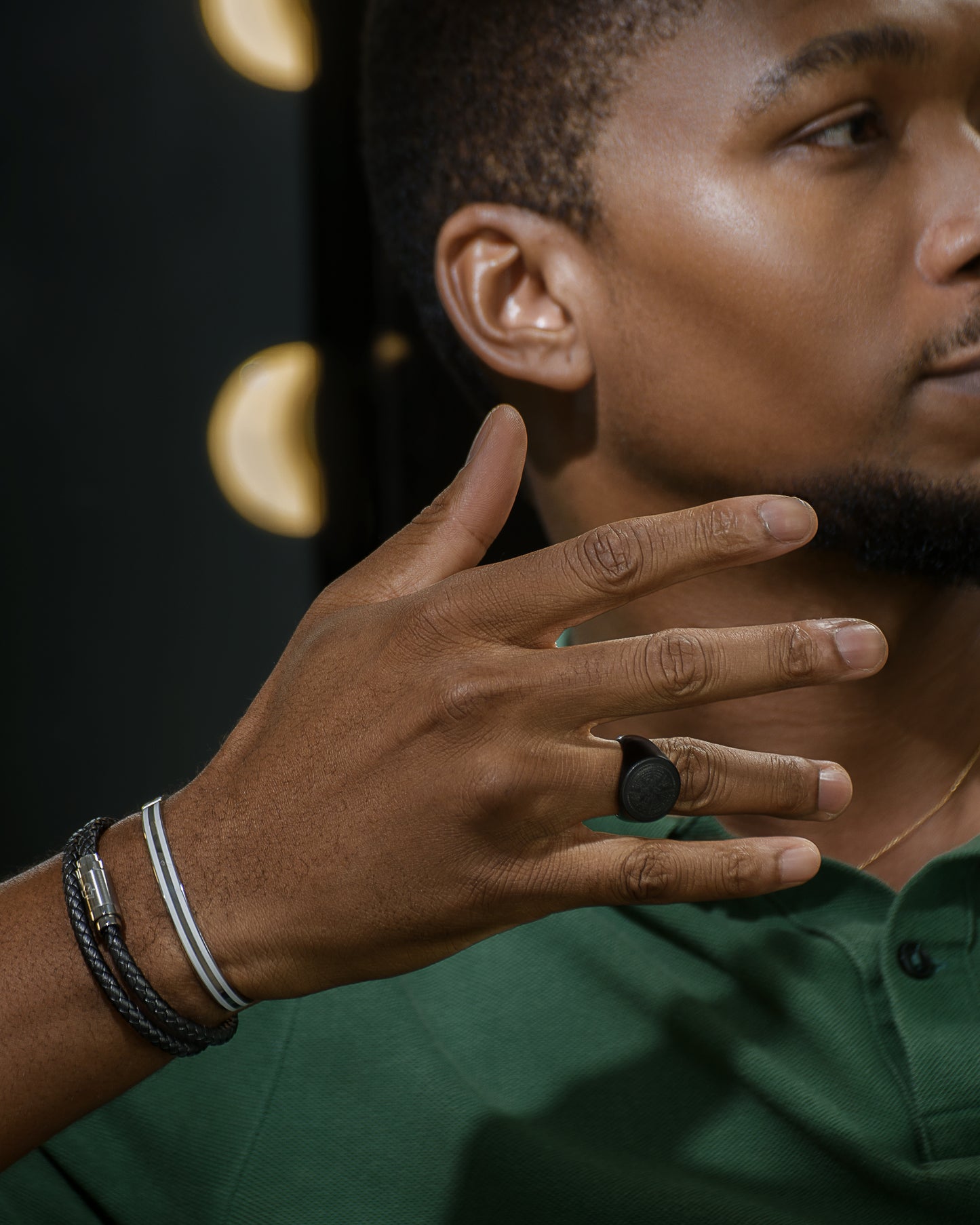 1403 compass star ring